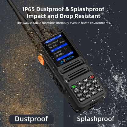 Walkie Talkie OMIZN X8 de modo dual 4G UHF Android de alcance ilimitado Zello Real-PTT GPS