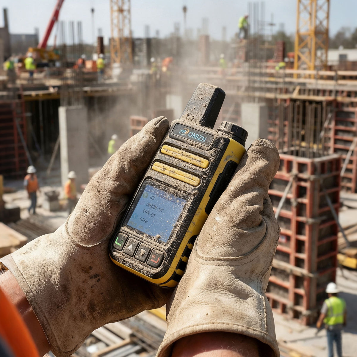 Walkie-talkie OMIZN G3 4G LTE Dual SIM, alcance ilimitado, servicio gratuito de por vida, IP65, cifrado AES256, reducción de ruido.