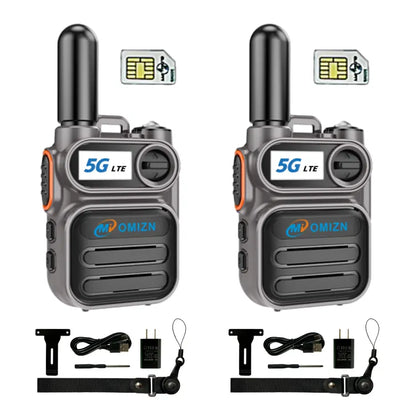 OMIZN M5 Walkie-Talkie Global – Intercomunicador de Red Pública con Cobertura Nacional e Internacional y Alcance de hasta 5000 km