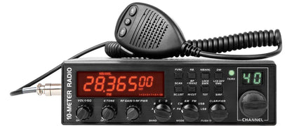 Radio CB OMIZN 5558 SSB 10 metros multimodo PA/CW/AM/FM/USB/LSB, 55W de potencia máxima, 360 canales, canal instantáneo 9, NB/ANL, calibración SWR, ASC, TB, RF-Gain, autoescaneo, compatible con programación