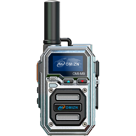 Walkie-talkie OMIZN Global, modelo M9, compatible con comunicación de larga distancia (más de 5000 km) a nivel nacional y sin necesidad de suscripción.