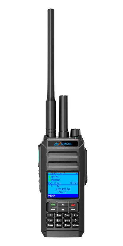 OMIZN X4 Intercomunicador de red pública + analógico de modo dual. Comunicación a distancia nacional, resistente al agua y a los impactos con certificación IP67. Sonido alto y claro.