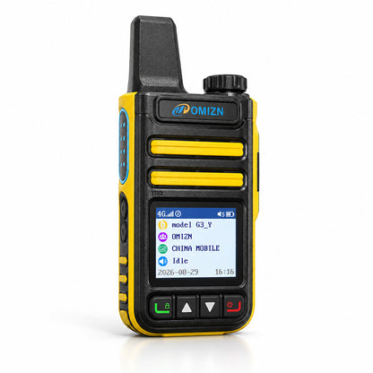 Walkie-talkie OMIZN G3 4G LTE Dual SIM, alcance ilimitado, servicio gratuito de por vida, IP65, cifrado AES256, reducción de ruido.