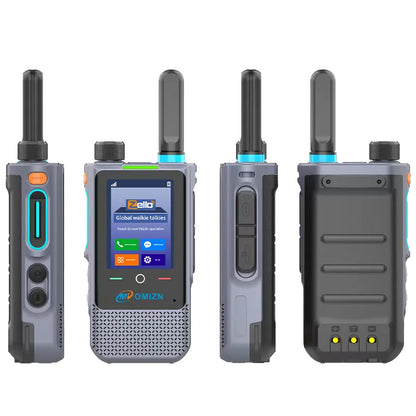 Walkie-talkie OMIZN A5 Model Global, 8000 kilómetros de distancia, sistema Android 8.1, pantalla táctil de 2,4 pulgadas