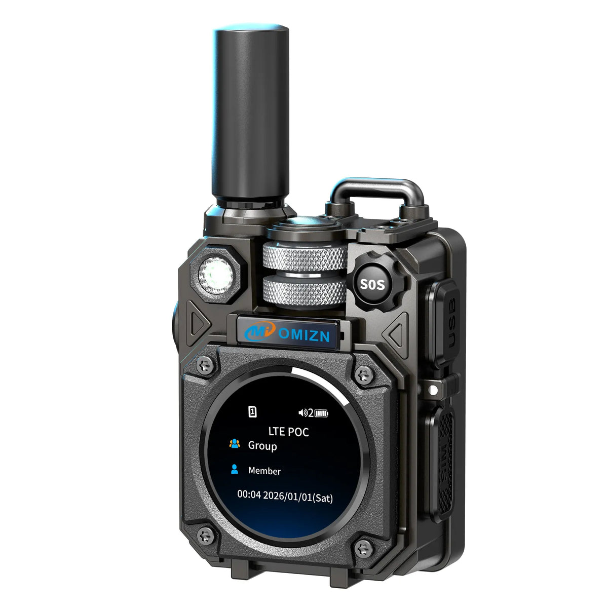 OMIZN M10 4G LTE Walkie Talkie – Comunicación de Larga Distancia +5,000 km, Sin Cuotas Mensuales