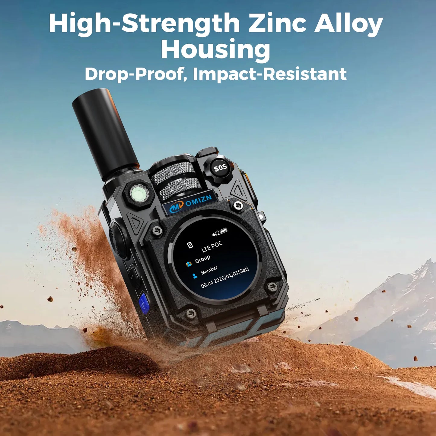 OMIZN M10 4G LTE Walkie Talkie – Comunicación de Larga Distancia +5,000 km, Sin Cuotas Mensuales