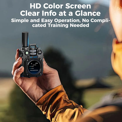 OMIZN M10 4G LTE Walkie Talkie – Comunicación de Larga Distancia +5,000 km, Sin Cuotas Mensuales