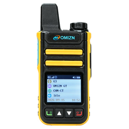 Walkie-talkie OMIZN G3 4G LTE Dual SIM, alcance ilimitado, servicio gratuito de por vida, IP65, cifrado AES256, reducción de ruido.