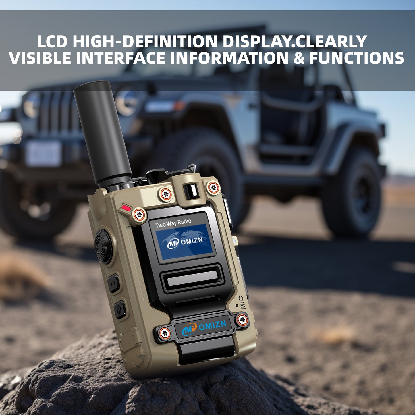 Walkie-talkie global OMIZN M8: intercomunicador de red pública con alcance nacional de 5000 km y capacidad transnacional (distancia ilimitada).
