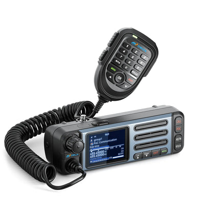 Transceptor OMIZN CT5 UHF/4G, radio móvil de doble banda, alcance ilimitado, 35 W, compatible con Android, radio para vehículo, repetidor Zello/RealPTT, GPS.