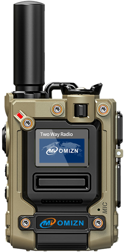 Walkie-talkie global OMIZN M8: intercomunicador de red pública con alcance nacional de 5000 km y capacidad transnacional (distancia ilimitada).