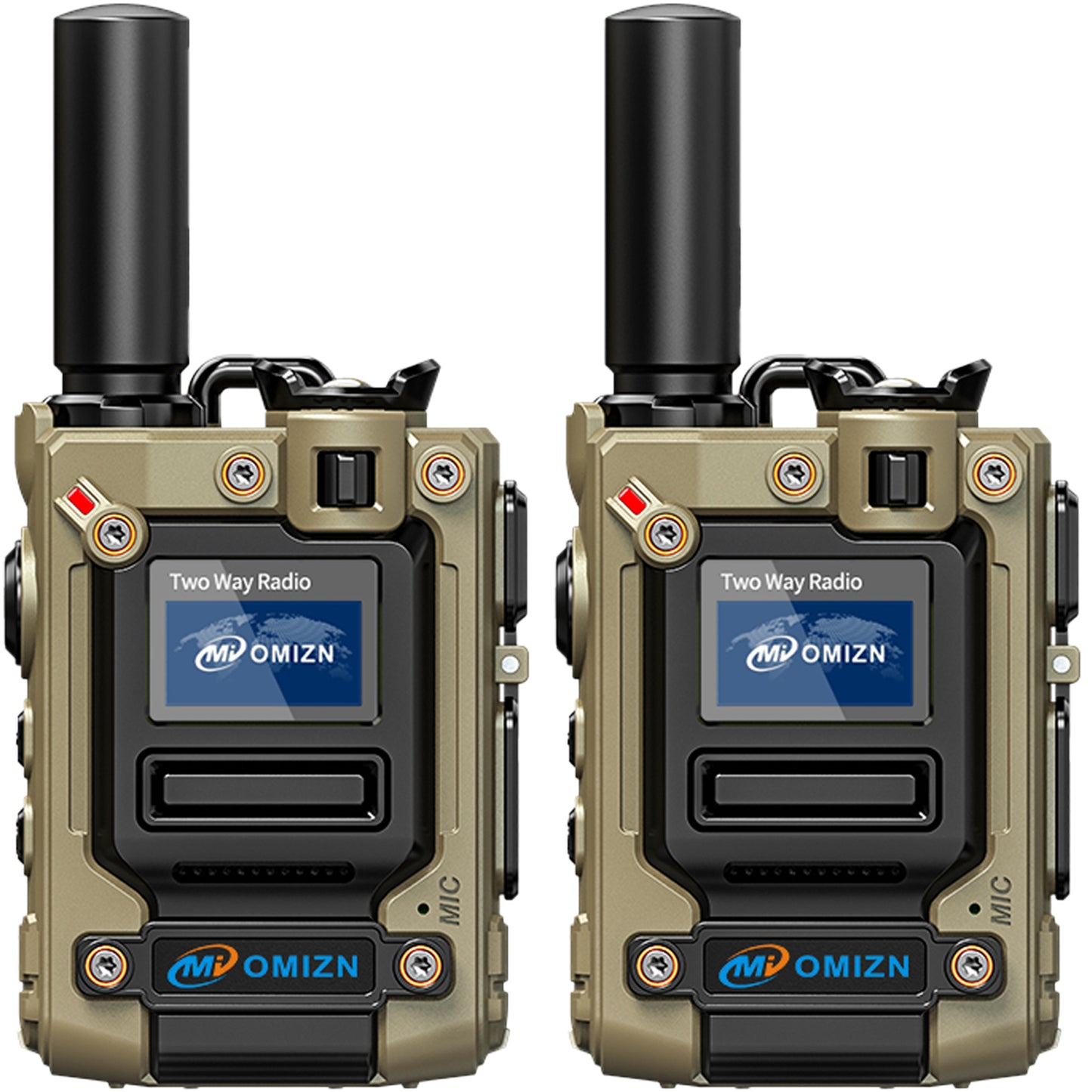 Walkie-talkie global OMIZN M8: intercomunicador de red pública con alcance nacional de 5000 km y capacidad transnacional (distancia ilimitada).