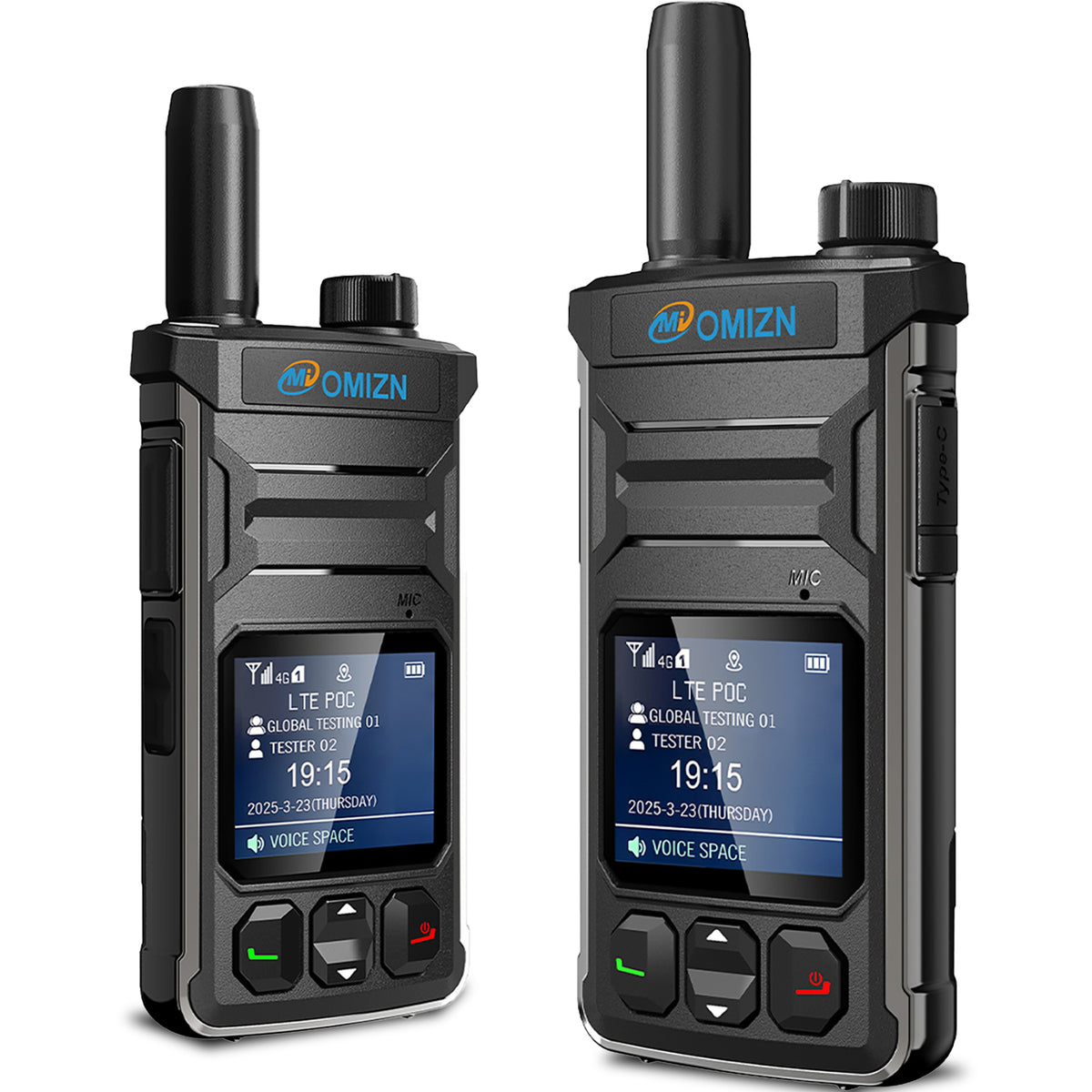Walkie-talkie OMIZN T6 4G PoC con tarjeta SIM; alcance ilimitado y cobertura celular en todo el mundo.