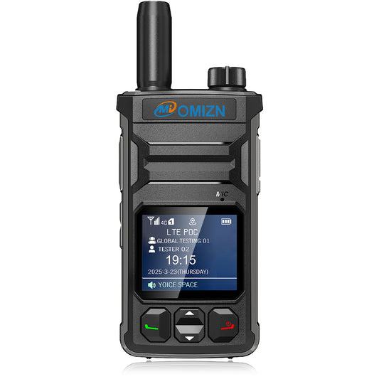 Walkie-talkie OMIZN T6 4G PoC con tarjeta SIM; alcance ilimitado y cobertura celular en todo el mundo.