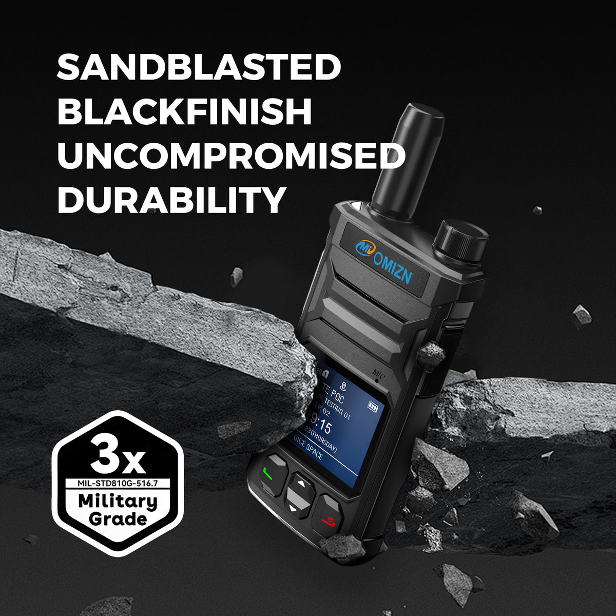 Walkie-talkie OMIZN T6 4G PoC con tarjeta SIM; alcance ilimitado y cobertura celular en todo el mundo.