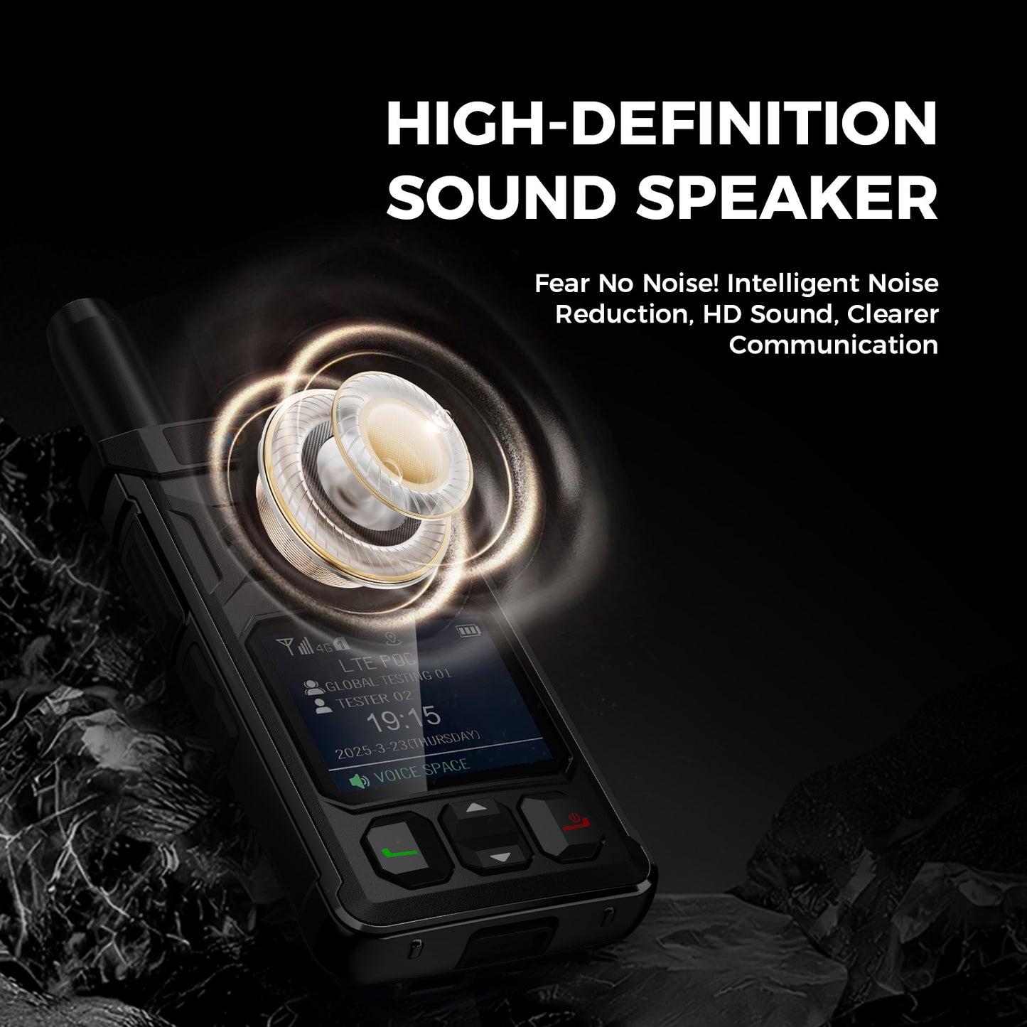 Walkie-talkie OMIZN T6 4G PoC con tarjeta SIM; alcance ilimitado y cobertura celular en todo el mundo.