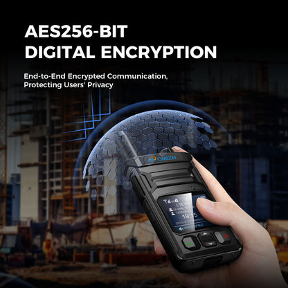 Walkie-talkie OMIZN T6 4G PoC con tarjeta SIM; alcance ilimitado y cobertura celular en todo el mundo.